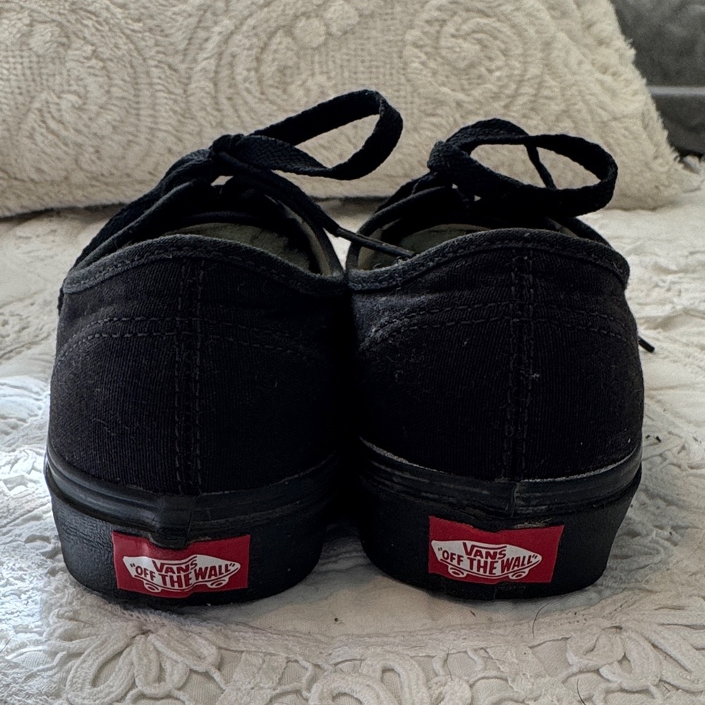 Vans Black Canvas Low-Top Sneakers - Picture 3 of 7